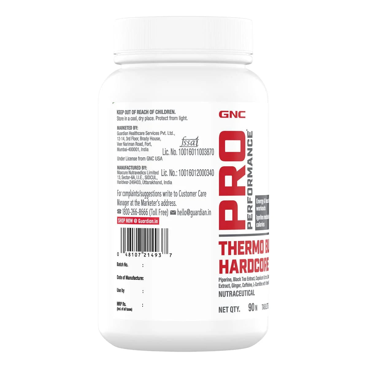 GNC Thermoburst Hardcore - Metabolism & Energy Booster
