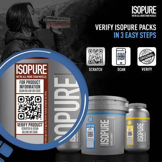 Isopure Low Carb Whey Protein Isolate | 25g Protein, No Sugar