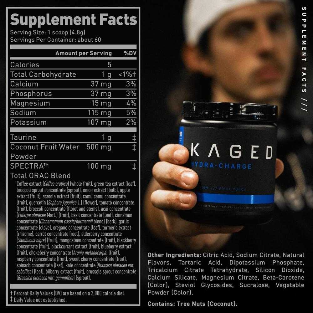 Kaged Muscle Hydra-Charge – Premium Electrolyte Powder