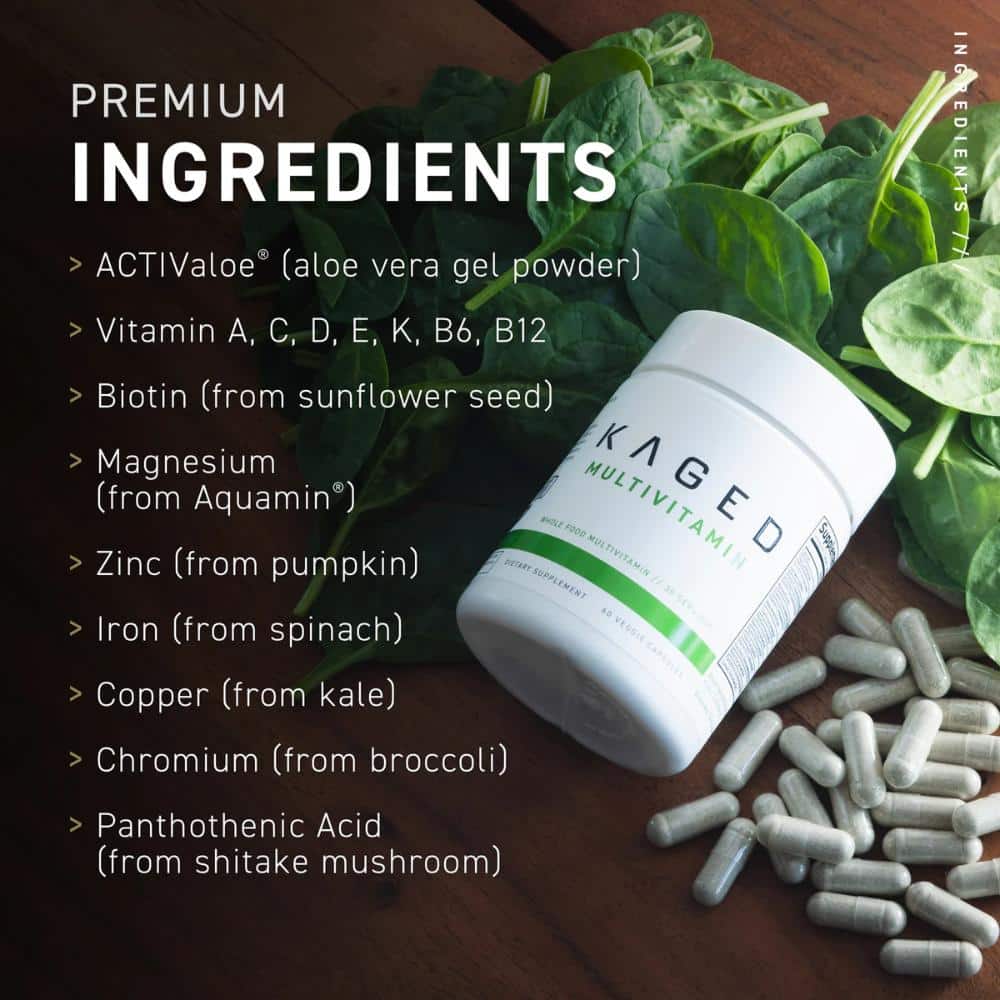 Kaged Muscle Whole Foods Multivitamin | Vitamins C & D