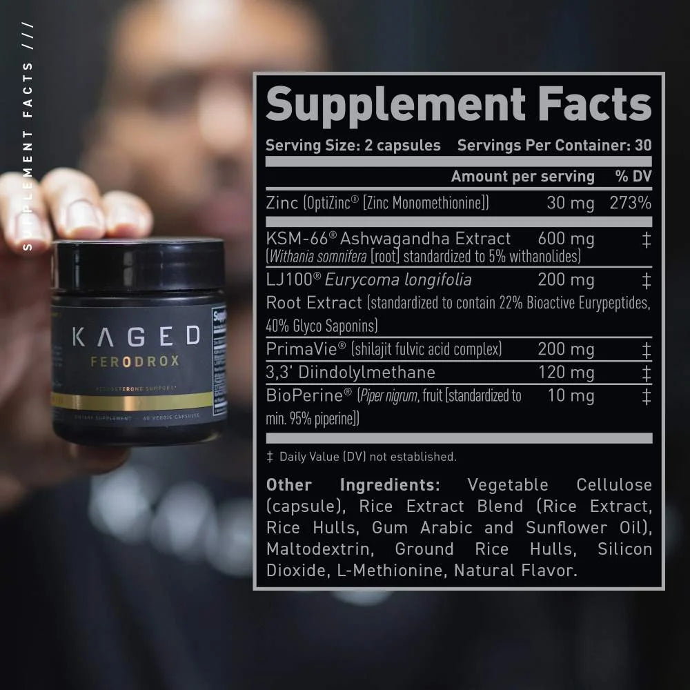 Kaged Muscle Ferodrox – Natural Testosterone Booster