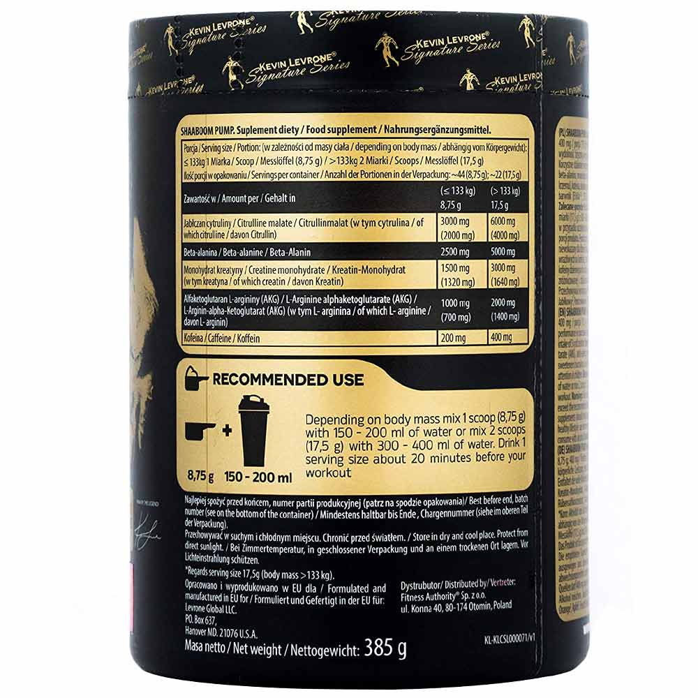 Kevin Levrone Shaaboom Pump – Power & Muscle Pumps