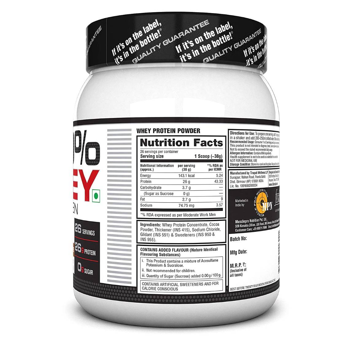 Labrada 100% Whey Protein | Lean Muscle Growth & Recovery