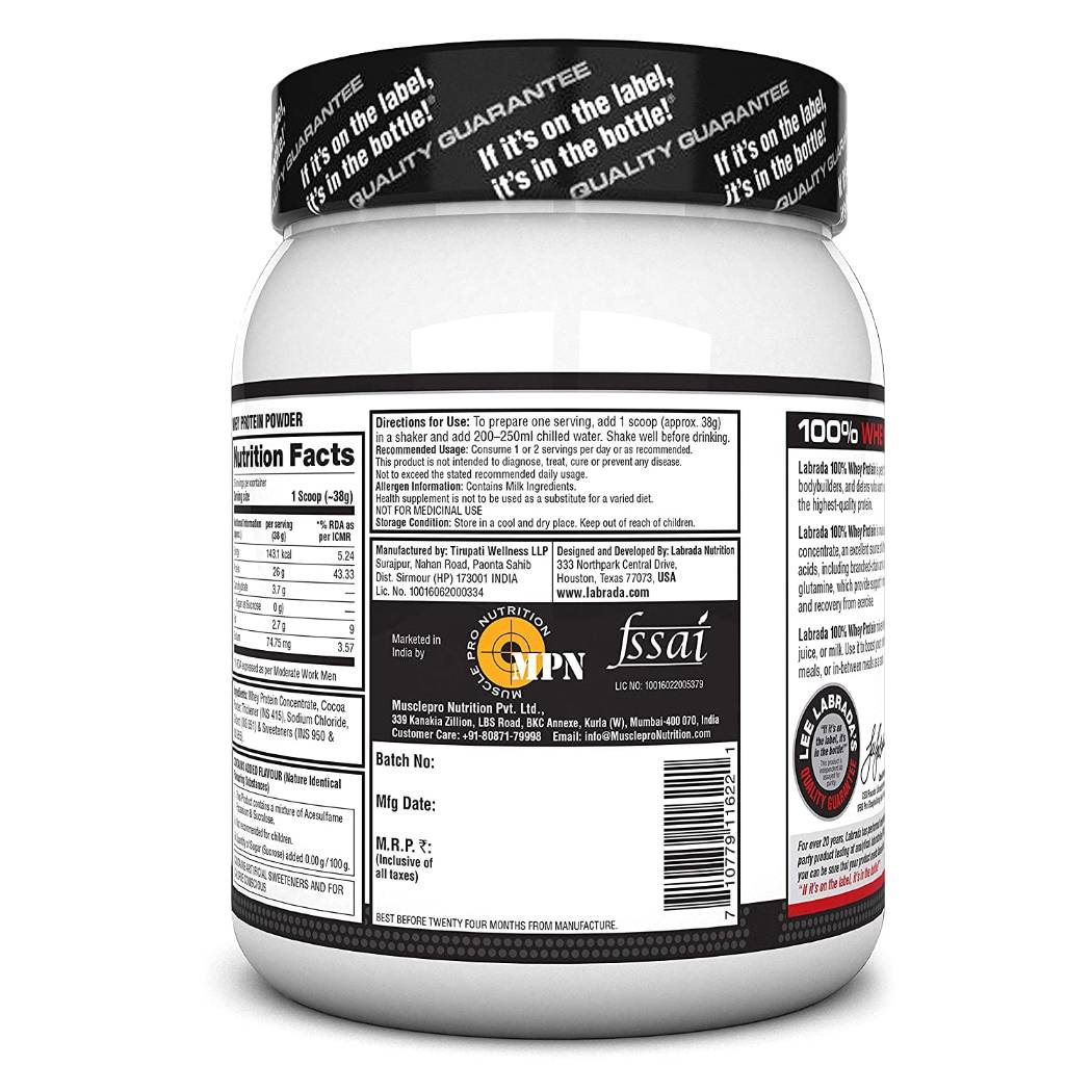 Labrada 100% Whey Protein | Lean Muscle Growth & Recovery