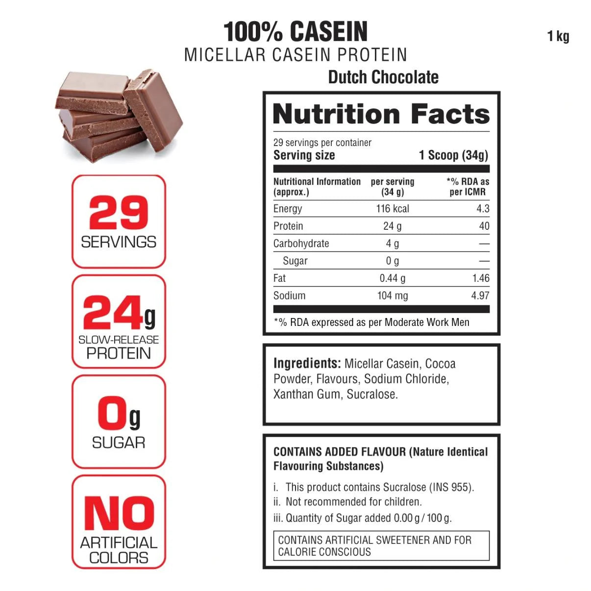 Labrada 100% Casein | Slow-Release Muscle Protein
