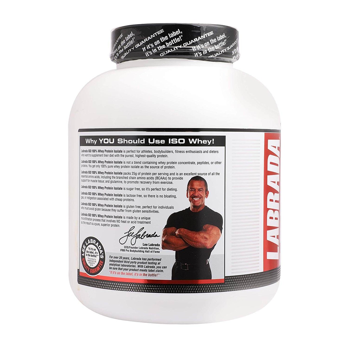 Labrada 100% ISO Whey | 25g Pure Whey Isolate Protein