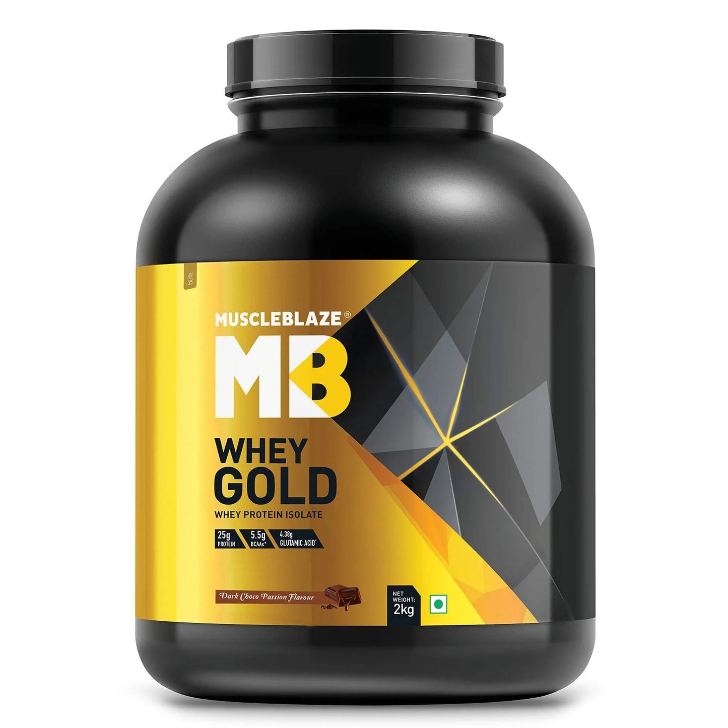 MuscleBlaze Whey Gold - 25g Pure Whey Protein Isolate