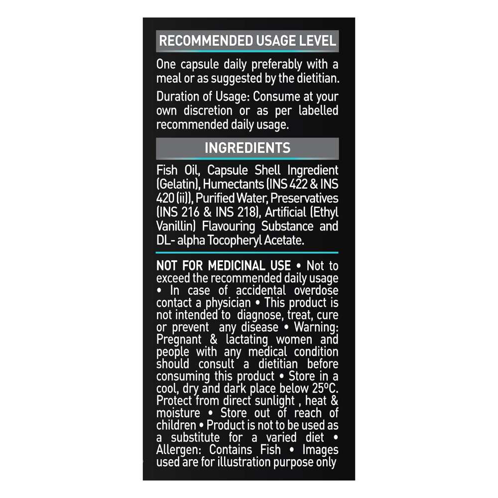 MuscleBlaze Fish Oil 1000mg - Heart & Joint Support