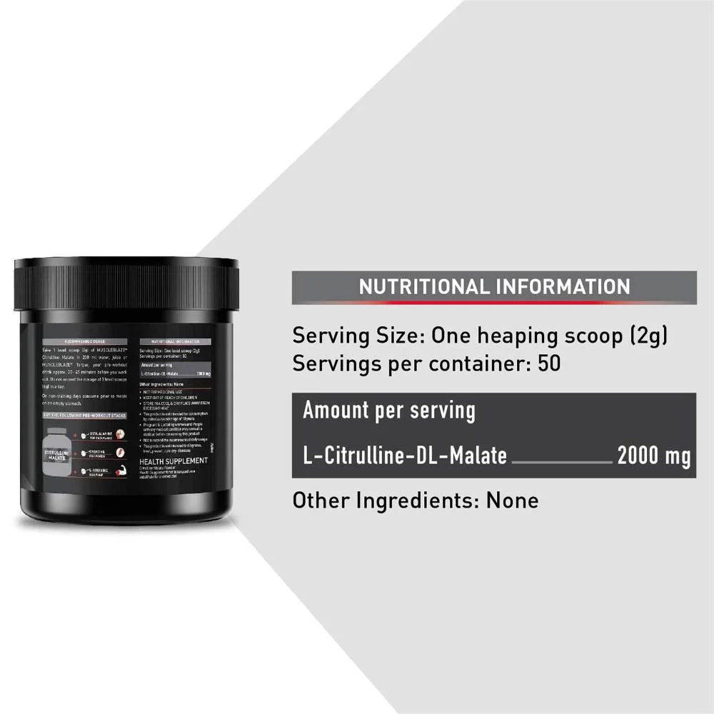 MuscleBlaze Citrulline Malate Powder | Boost Endurance
