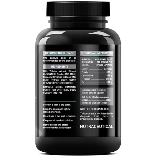 MuscleBlaze Milk Thistle Liver Support 600mg Capsules