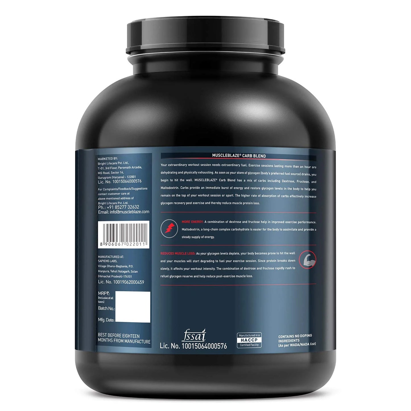 MuscleBlaze Carb Blend | Instant Energy & Recovery