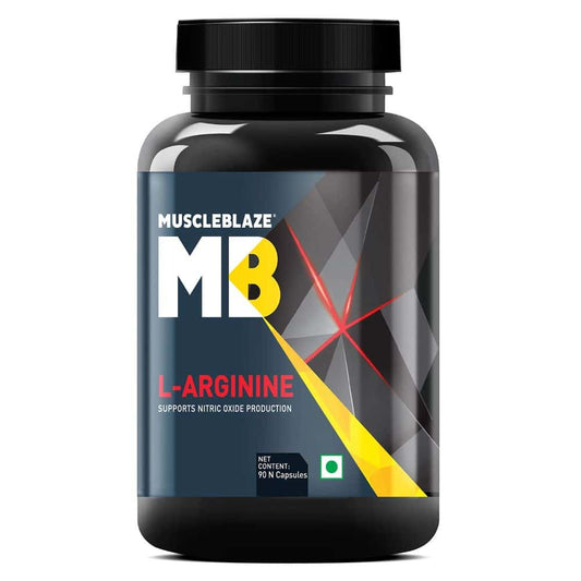MuscleBlaze L-Arginine 500mg | Boost Nitric Oxide & Endurance