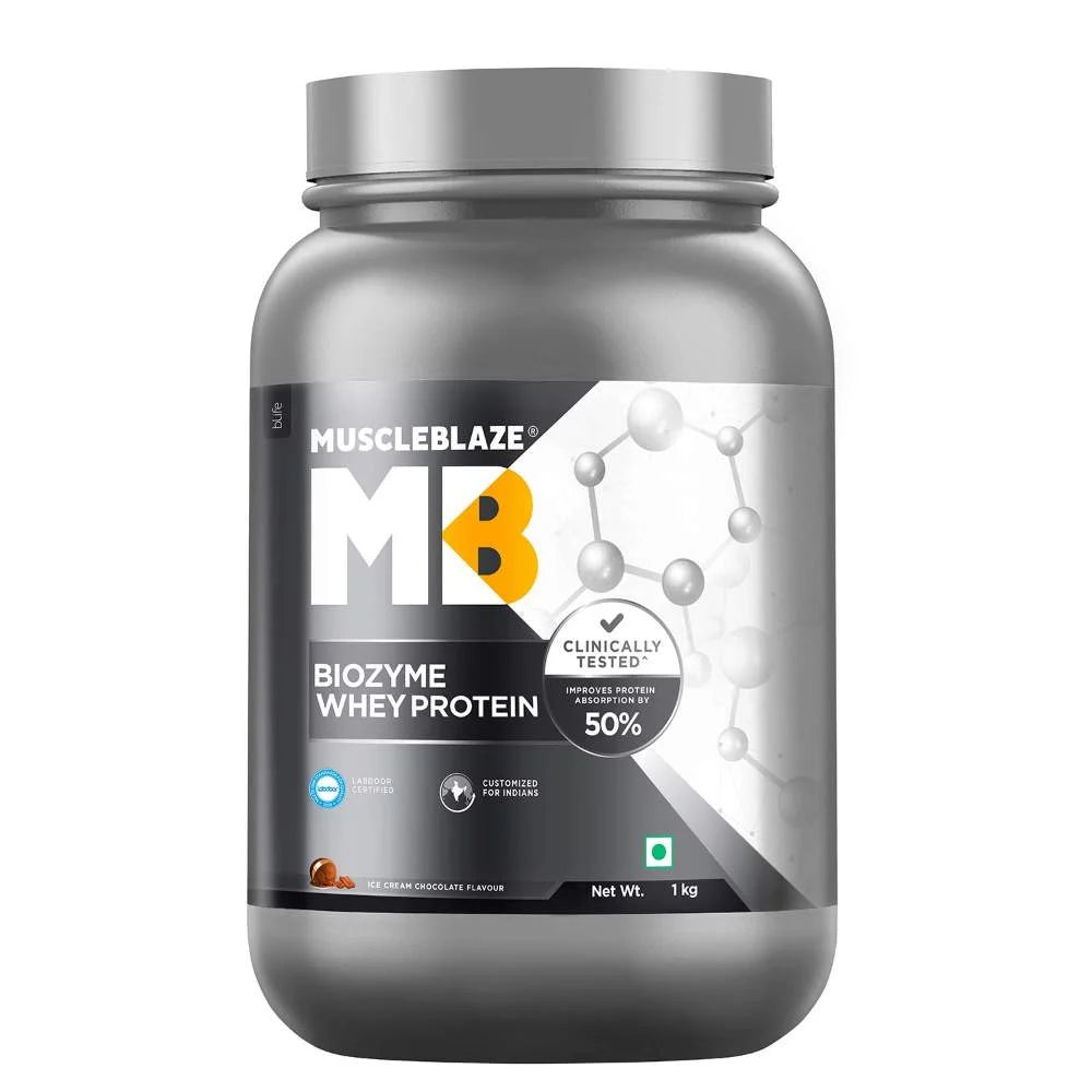 MuscleBlaze Biozyme Whey Protein for Muscle Growth