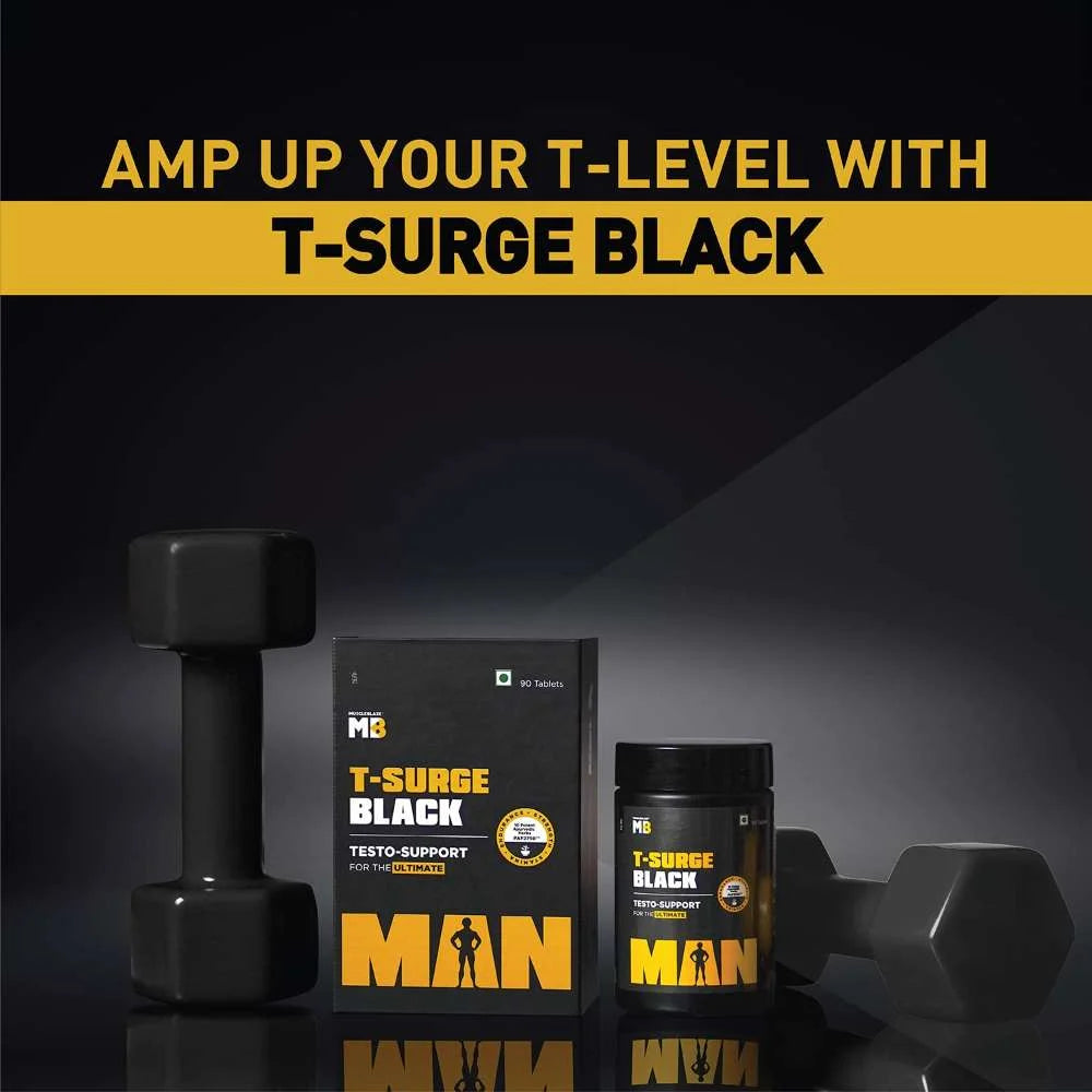 MuscleBlaze T-Surge Black – Ayurvedic Testo Booster