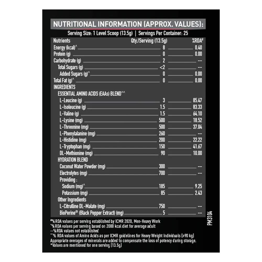 MuscleBlaze EAA 8000 – Intra-Workout Energy & Recovery