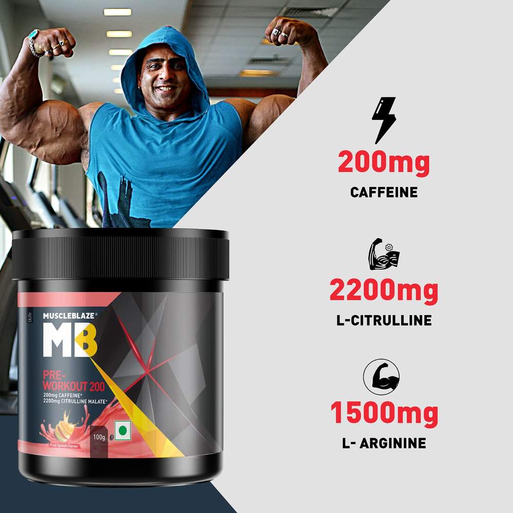 Pre-Workout 200 | MuscleBlaze Energy Booster