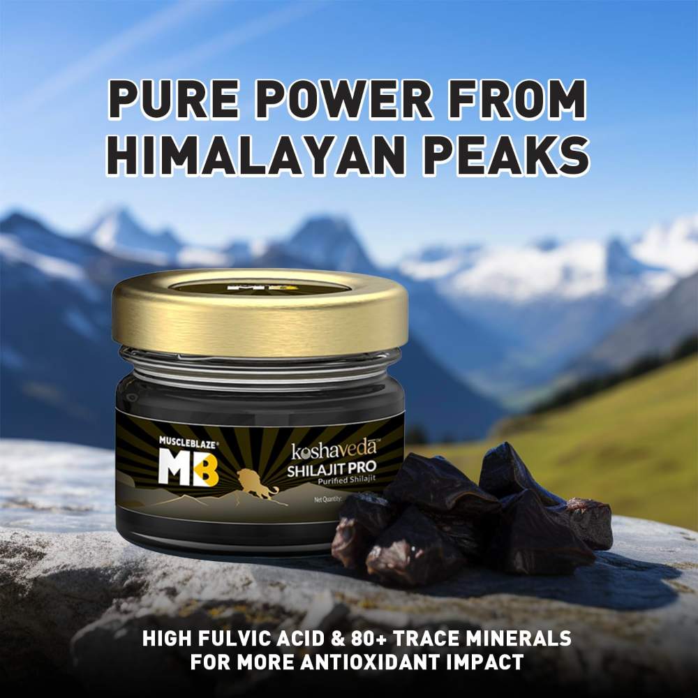 MuscleBlaze Koshaveda Shilajit Pro Resin for Energy