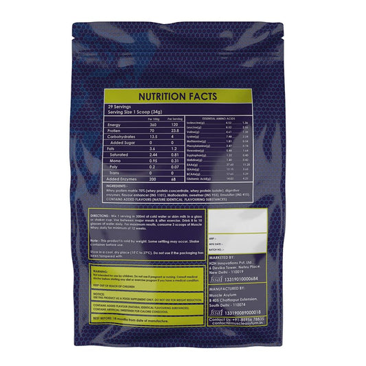 Muscle Asylum Muscle Whey Protein Powder - High Protein