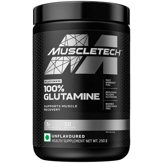 MuscleTech Platinum 100% Glutamine – Pure Recovery Boost