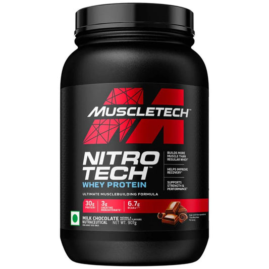 MuscleTech NitroTech Whey Protein | 30g Protein & Creatine