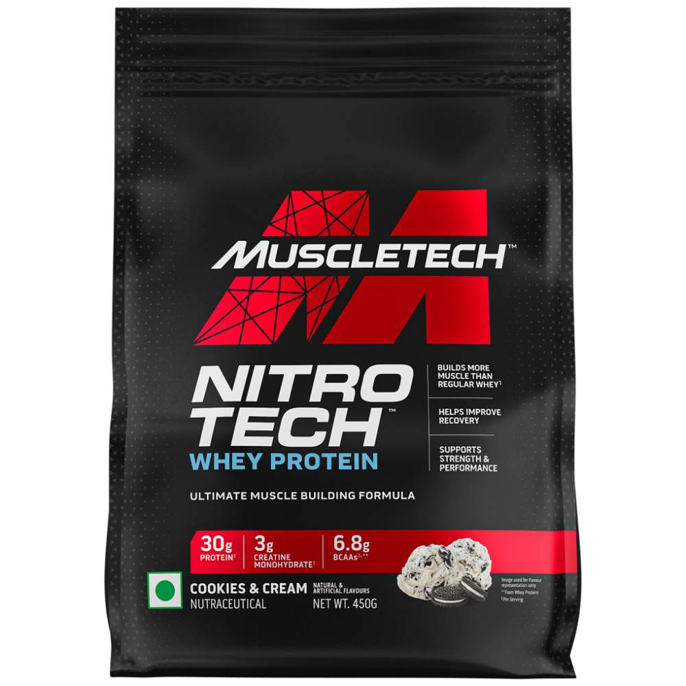 MuscleTech NitroTech Whey Protein | 30g Protein & Creatine