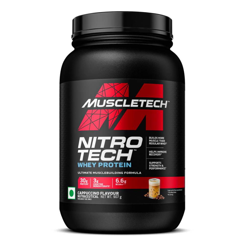 MuscleTech NitroTech Whey Protein | 30g Protein & Creatine