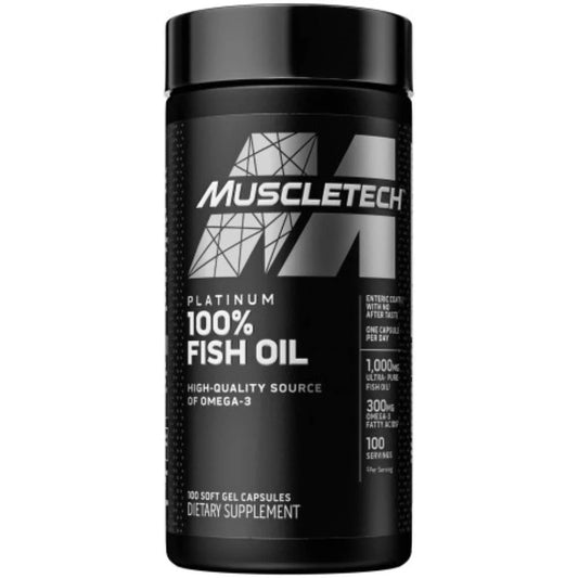 MuscleTech Platinum 100% Fish Oil - Pure Omega-3 Support