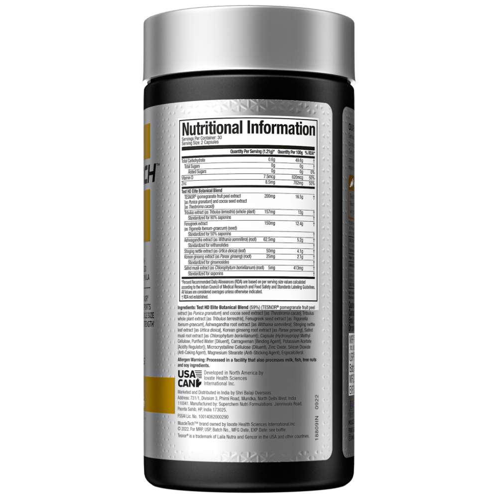 MuscleTech Test HD Elite – Advanced Testosterone Booster