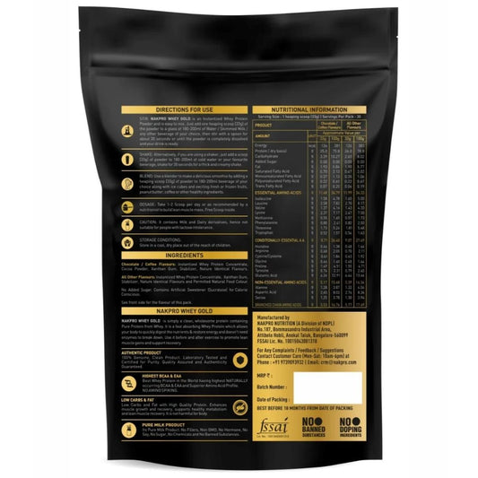 Nakpro Gold Whey Protein Concentrate - 25g Protein