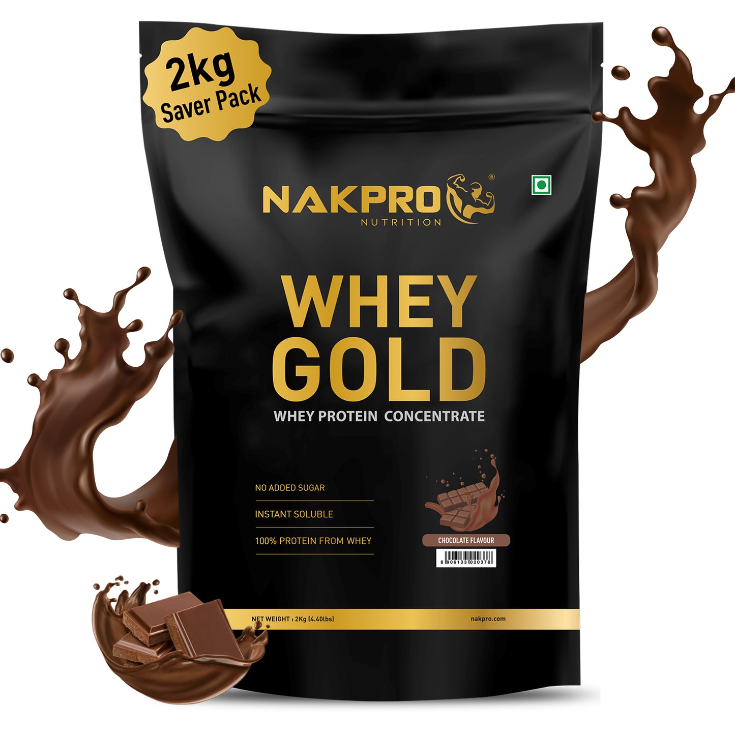 Nakpro Gold Whey Protein Concentrate - 25g Protein