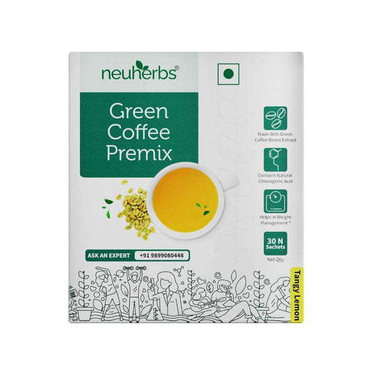 Neuherbs Instant Green Coffee Premix | Coffee Beans Extract With Chlorogenic Acid
