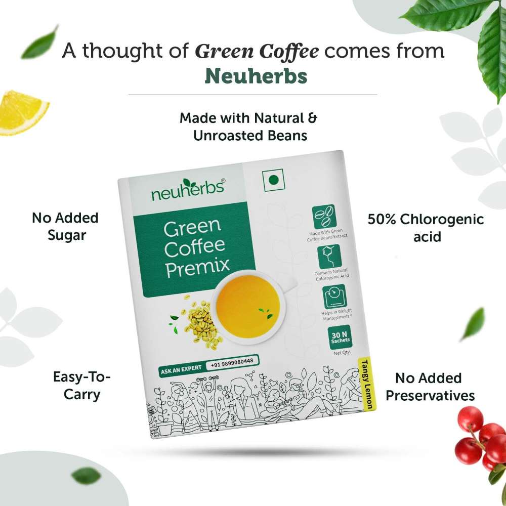 Neuherbs Instant Green Coffee Premix | Boost Metabolism