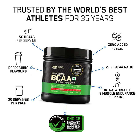 Optimum Nutrition Instantized BCAA 5000 – Muscle Recovery