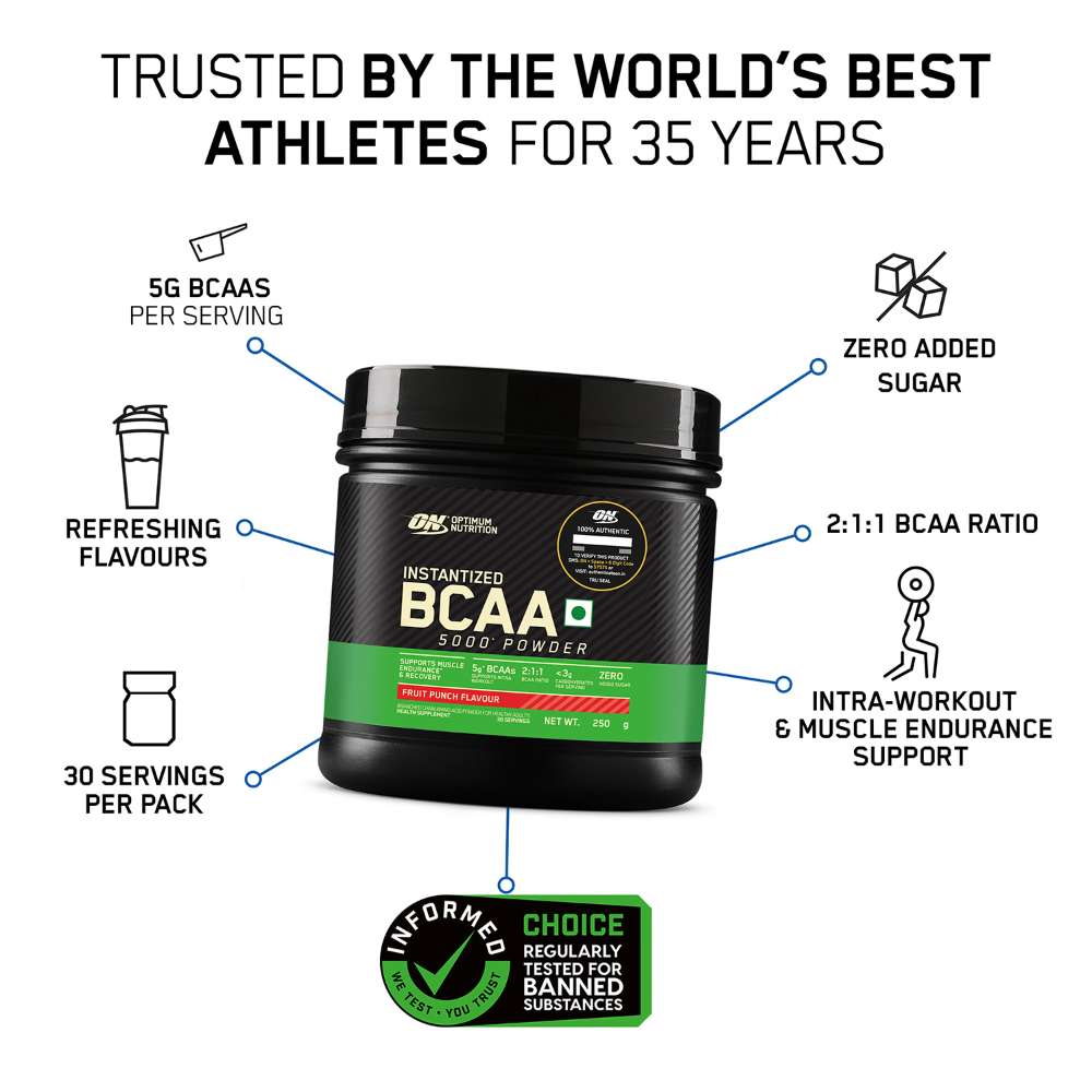 Optimum Nutrition Instantized BCAA 5000 – Muscle Recovery