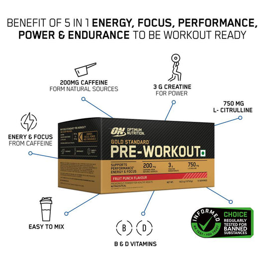 Optimum Nutrition Gold Standard – Pre-Workout Energy Boost