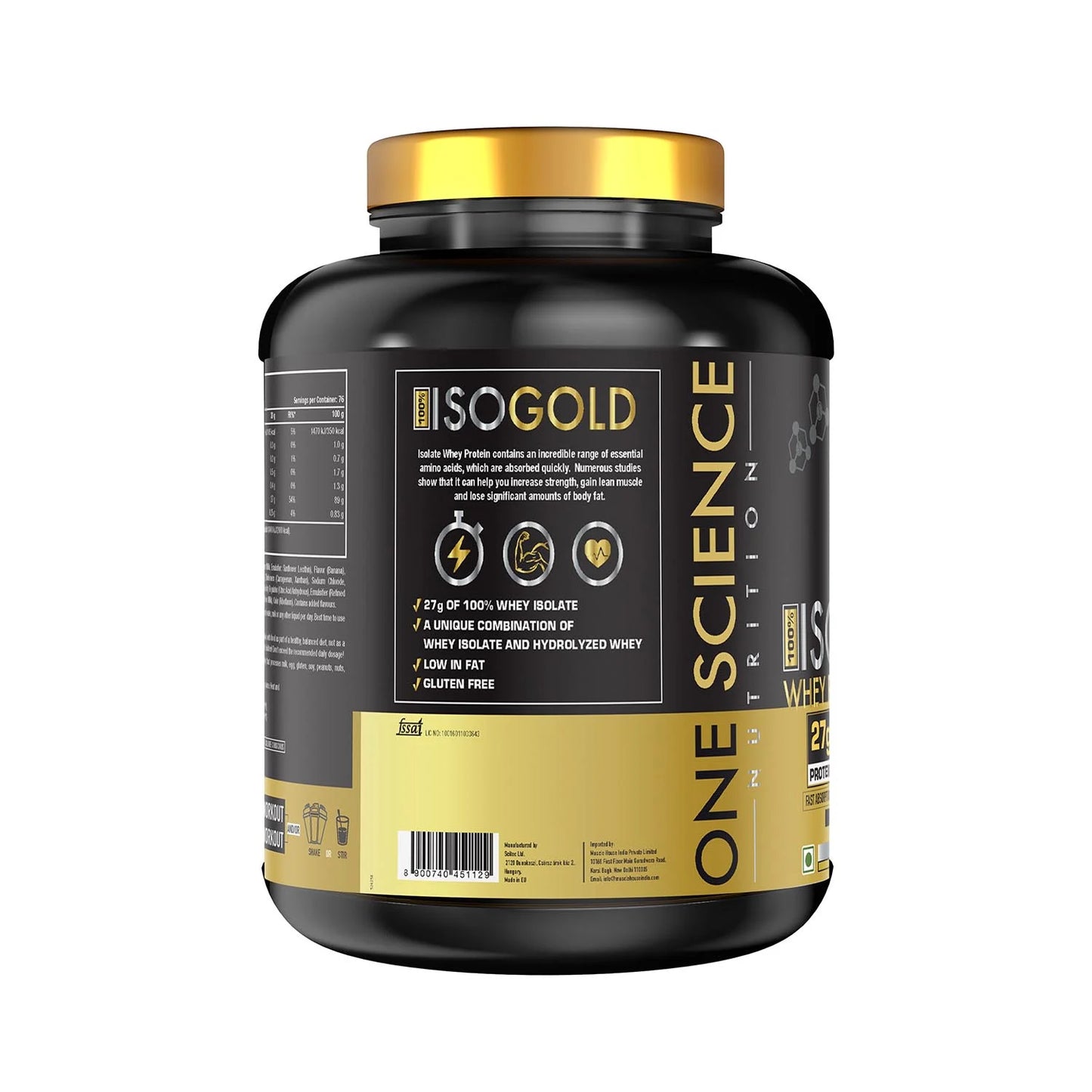 One Science Nutrition ISO Gold Whey - 27g Protein Scoop