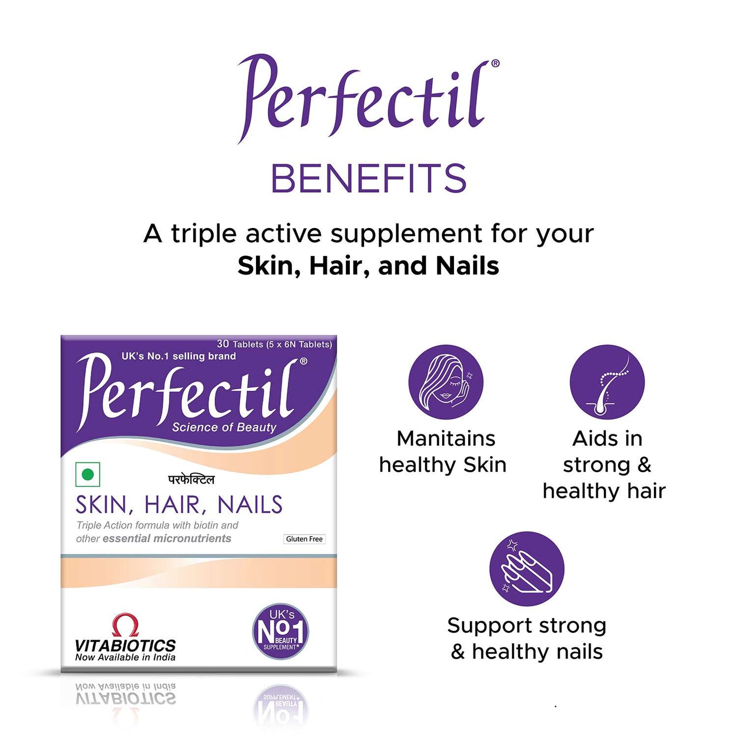 Perfectil Tablets | Healthy Skin, Hair & Nails, Gluten-Free