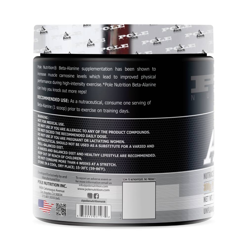 Pole Nutrition Beta-Alanine – Strength & Endurance Booster