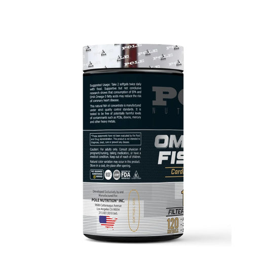 Pole Nutrition Omega 3 Fish Oil 1000mg Softgels