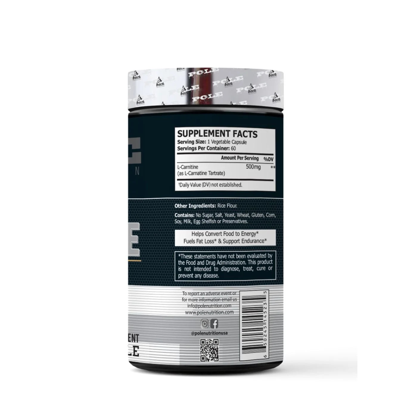 Pole Nutrition L-Carnitine 3000mg | Boost Fat Burn & Energy