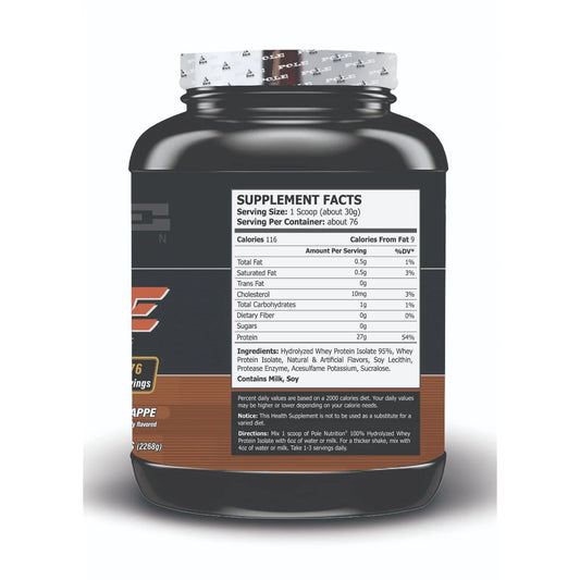 Pole Nutrition Isolate 100% Hydrolyzed Whey Protein