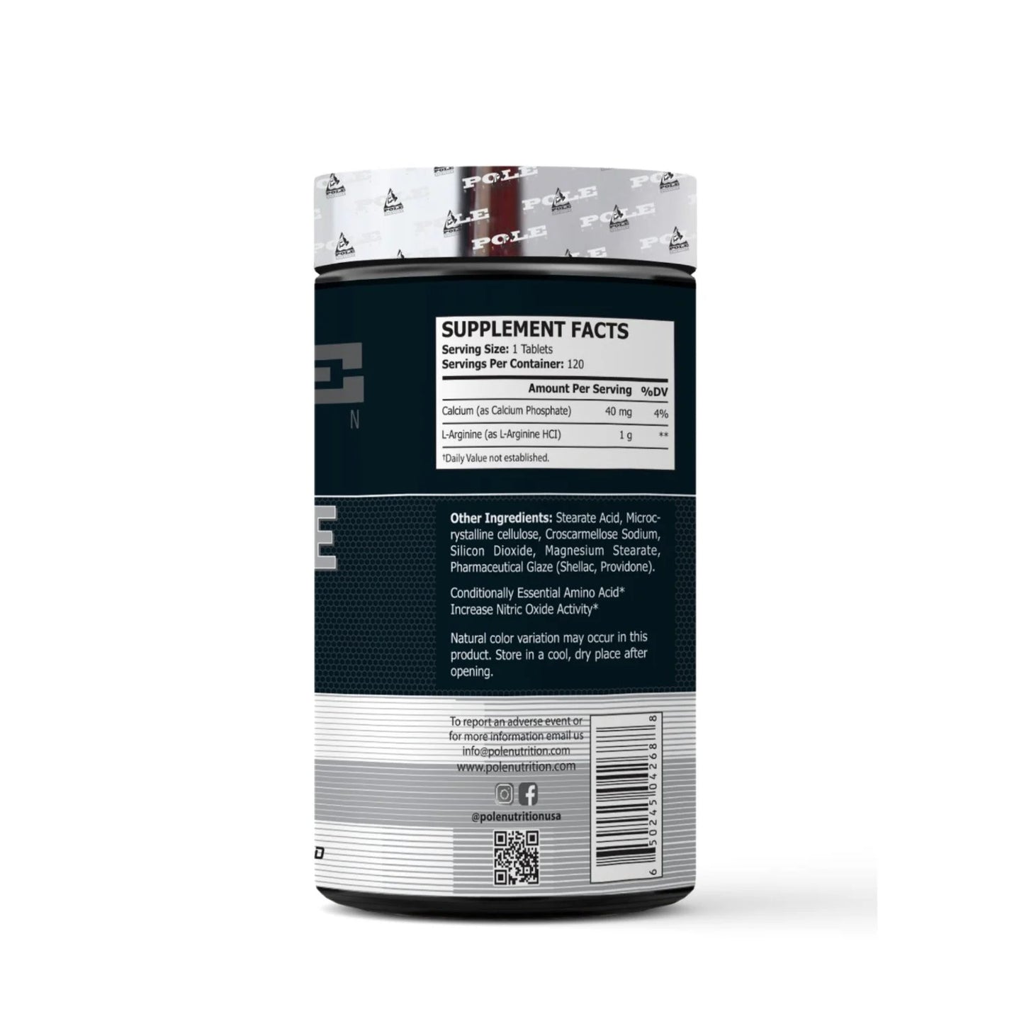 Pole Nutrition L-Arginine 1000mg | Boost Muscle & Endurance