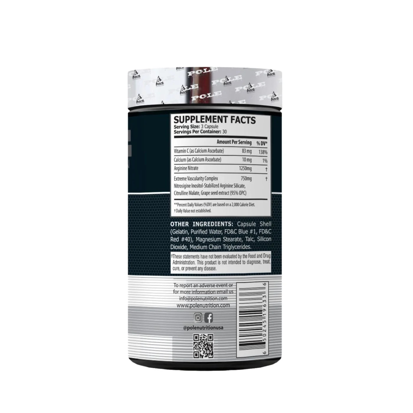 Pole Nutrition Nitric Oxide | Boost Muscle Pump & Endurance