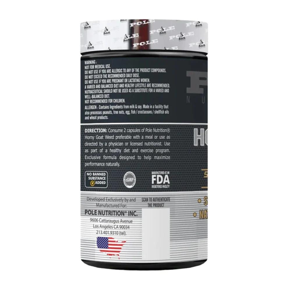 Pole Nutrition Horny Goat Weed Herbal Libido Booster