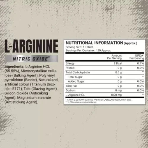 ProSupps L-Arginine 1000mg | Boost Nitric Oxide & Recovery