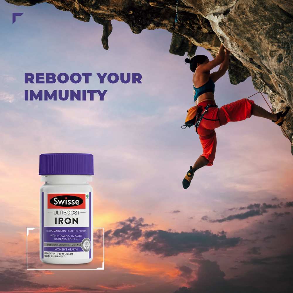 Swisse Ultiboost Iron with Vitamin C & B6 | Energy Boost