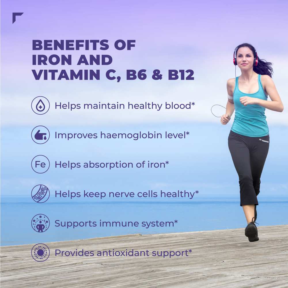 Swisse Ultiboost Iron with Vitamin C & B6 | Energy Boost