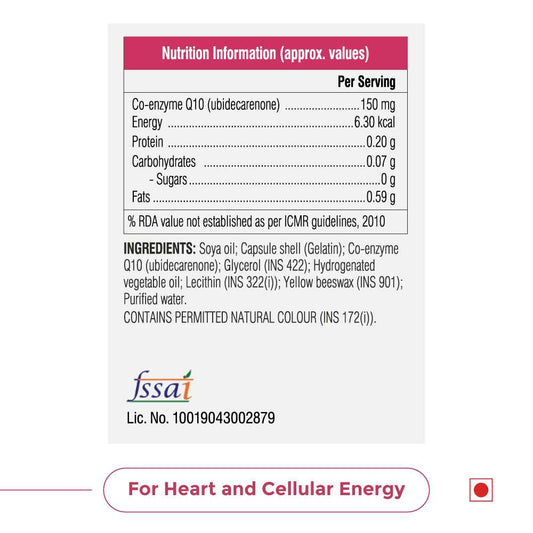 Swisse CoQ10 Supplement | Heart & Energy Support
