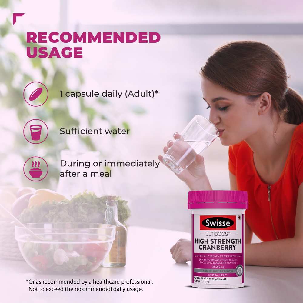 Swisse Ultiboost High Strength Cranberry | Bladder & Kidney Care