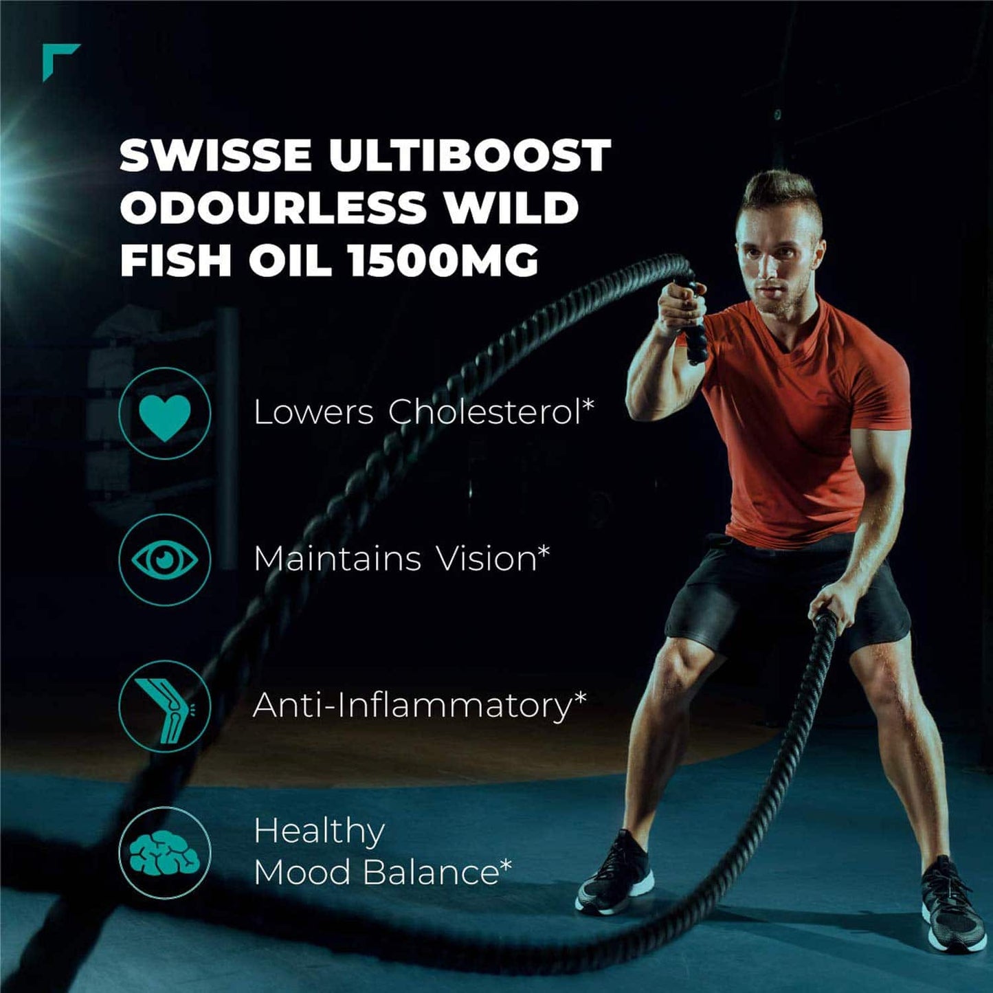 Swisse Ultiboost Odourless Wild Fish Oil 1500mg Omega-3